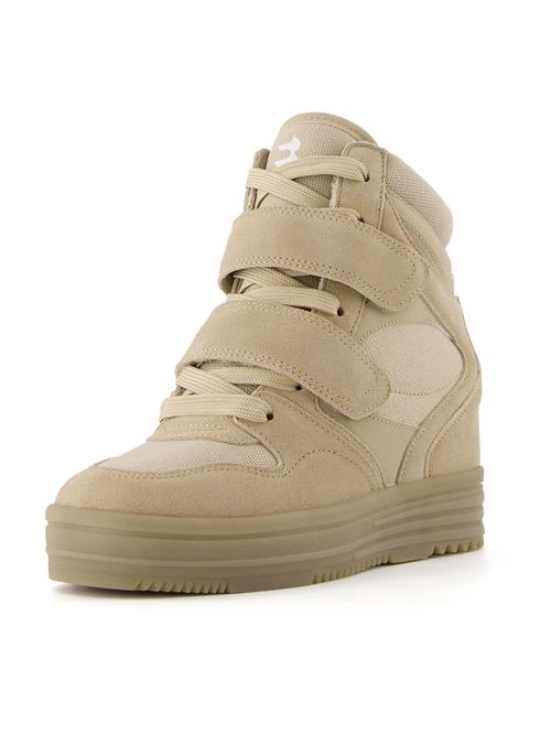Se Bershka Sneaker high  elfenben / sand hos About You