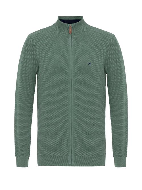 Williot Cardigan  grå / grøn-meleret