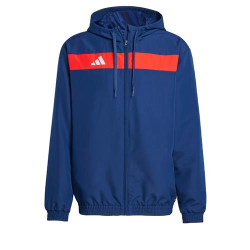 Se ADIDAS PERFORMANCE Træningsjakke 'Tiro 25 Essentials'  marin / blodrød / hvid hos About You