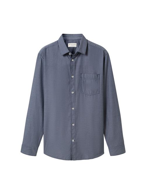 TOM TAILOR Skjorte  navy / mørkeblå / hvid