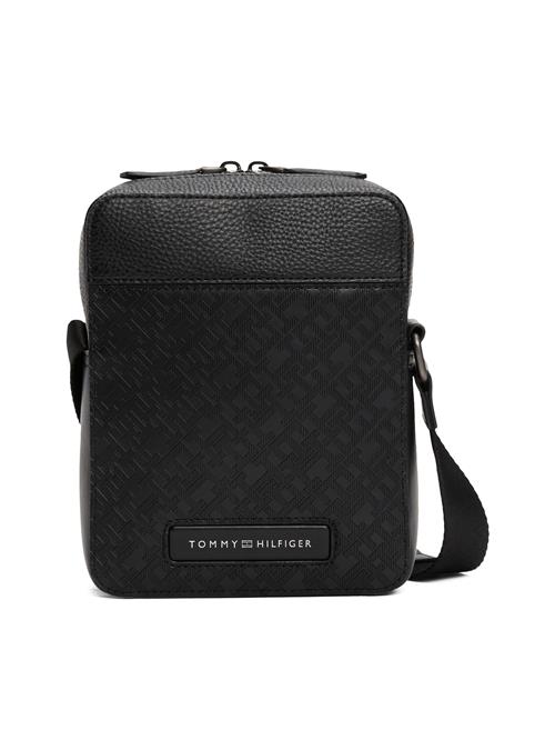 TOMMY HILFIGER Skuldertaske  sort / sølv