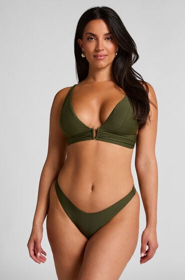 Hunkemöller Højskåret Bikinitrusse Luna Grøn