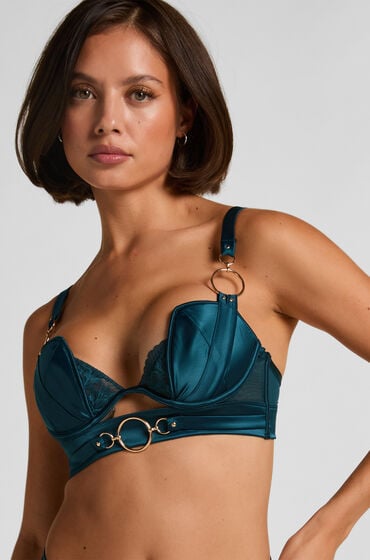 Hunkemöller Marjolein formstøbt longline bøjle-bh Blå