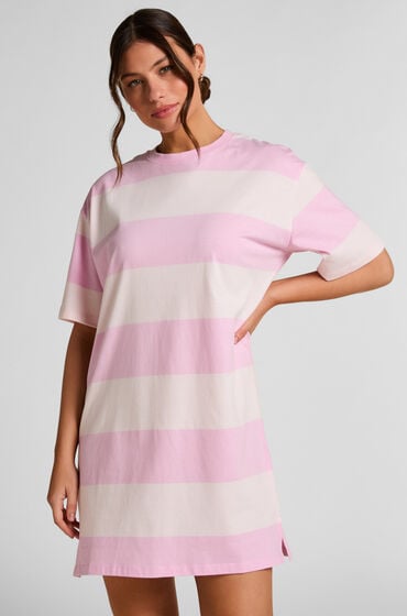 Hunkemöller Natskjorte rund hals Lyserød