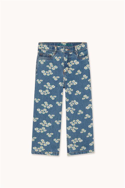 Tinycottons Blossoms Jeans Medium Wash Denim  Medium Wash Denim 2 Y  Blå  2 år  kvinde