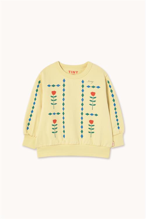 Tinycottons Diamonds Graphic Sweatshirt Dusty Yellow  Dusty Yellow 6 Y  Gul  6 år  kvinde