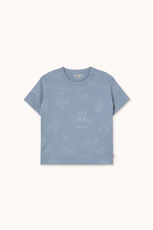 Tinycottons Tiny Giverny Strikket T-shirt Grey  Grey 6 Y  Grå  6 år  mand