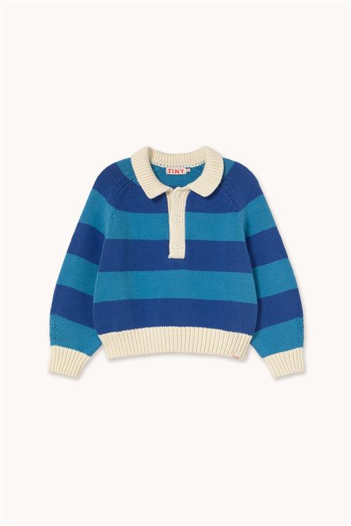 Tinycottons Stripes Sweater Ultramarine  Ultramarine 6 Y  Blå  6 år  mand