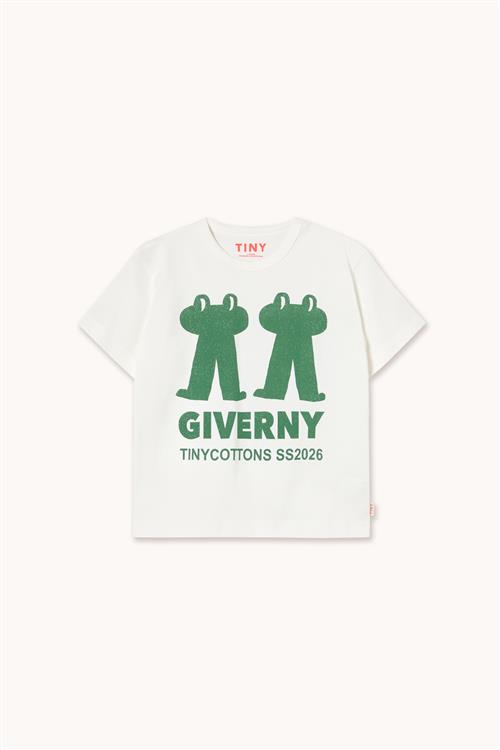 Tinycottons Frog & Frog Graphic T-shirt Off-white  Off-White 8 Y  Hvid  8 år  mand