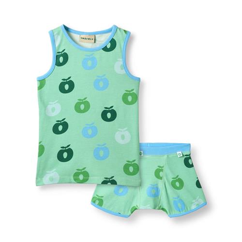 Småfolk Elstar Undertøjssæt Spring Meadow  Spring Meadow 1-2 Y  Grøn  1-2 år  mand