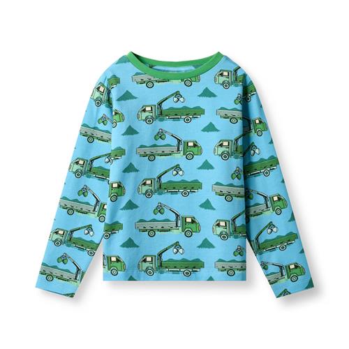 Småfolk Gala Langærmet Top Pool Blue  Pool Blue 1-2 Y  Blå  1-2 år  mand