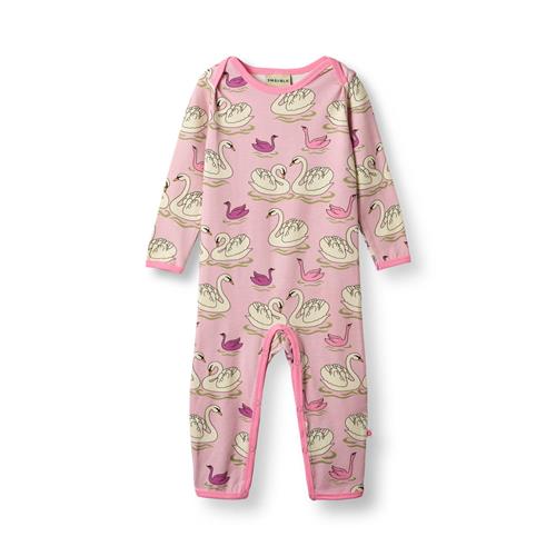 Småfolk Ulm Langærmet Onesie Blush Cream  Blush Cream 92 cm  Lyserød  92 cm  kvinde