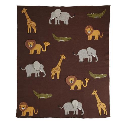 RICE Babytæppe Chocolate Brown  Chocolate Brown S  Brun  S  unisex