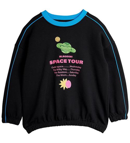 Mini Rodini Sweatshirt - Space Tour - Sort