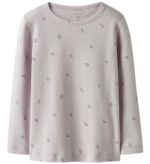 Name It Bluse - Hulmønster - NmfBerries - Lilac Marble