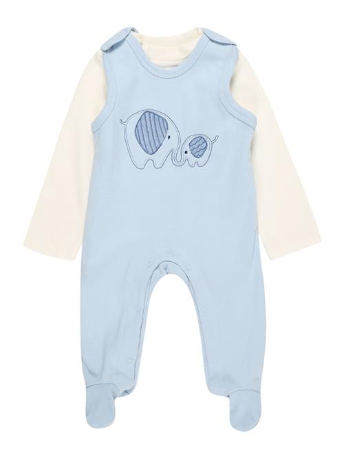 JACKY Sparkedragt/Body  lyseblå / hvid