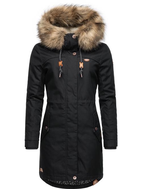 Se Ragwear Vinterparka 'Tawny'  brun / sort / hvid hos About You