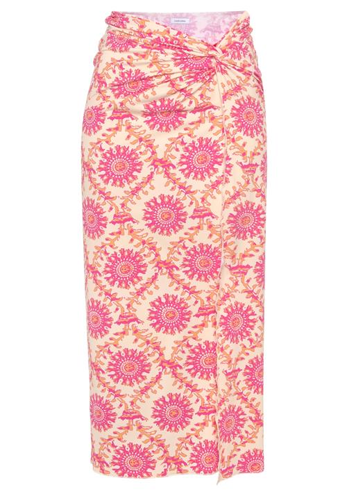 LASCANA Nederdel  pastelgul / pink