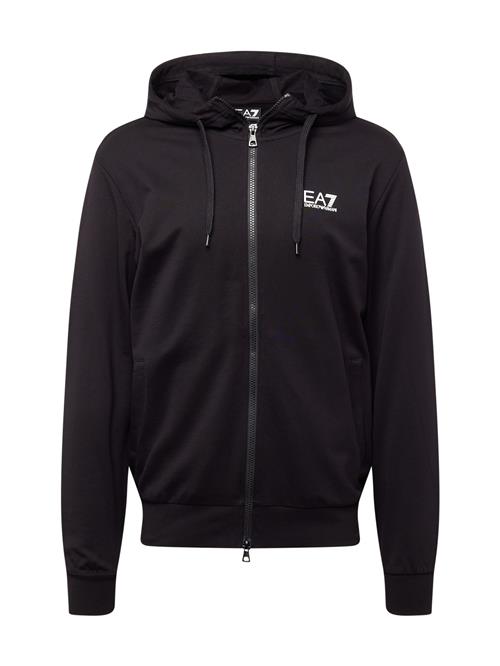 EA7 Emporio Armani Sweatjakke  sort / offwhite
