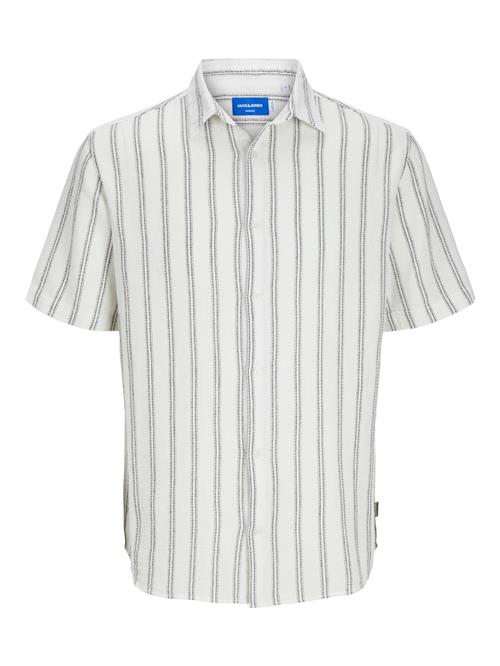 JACK & JONES Skjorte 'JORJoshua'  sort / hvid