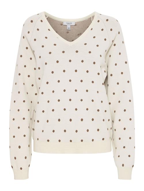 b.young Pullover 'Miran'  lysebeige / brun