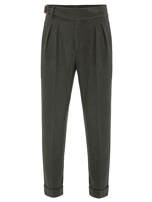 Antioch Bukser med lægfolder  grøn