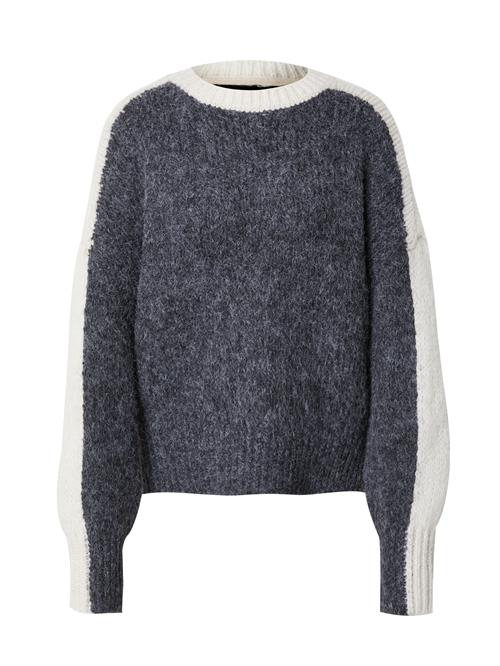 VERO MODA Pullover 'CORDELIA'  mørkegrå / uldhvid