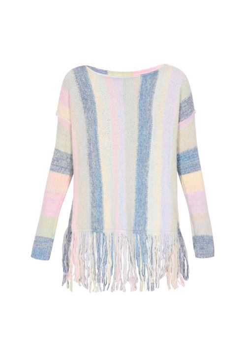 ebeeza Pullover  blå / lysegul / lys pink