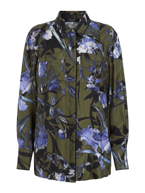 AllSaints Bluse  lyseblå / grøn / sort / hvid