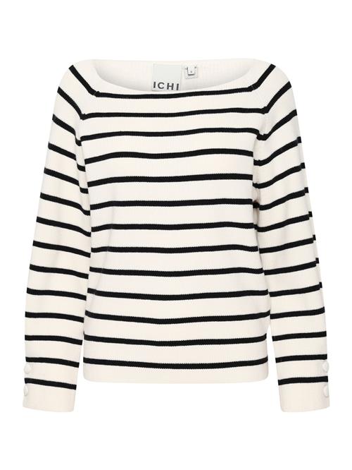 ICHI Pullover 'Boston'  lysebeige / sort