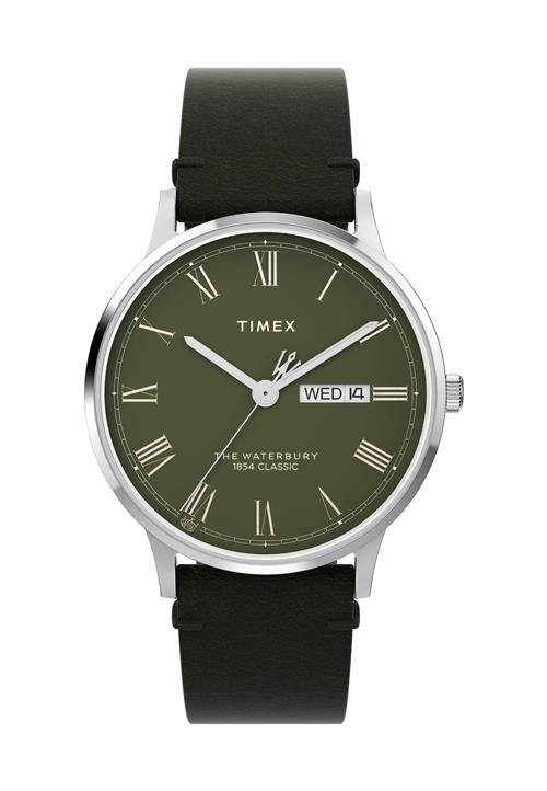 TIMEX Analogt ur  oliven / sort