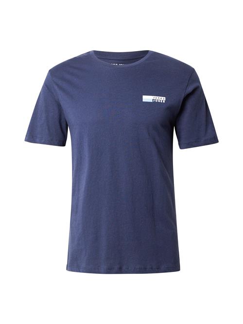 JACK & JONES Bluser & t-shirts 'JWHVESTERBRO'  lyseblå / mørkeblå / hvid