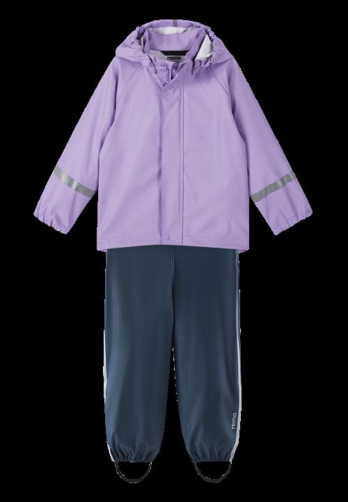 Reima Tihku Regn-outfit Blooming Lilac  Blooming Lilac-110 cm  Lilla  110 cm  unisex