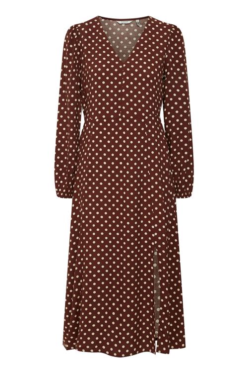 b.young Kjole  brun / hvid