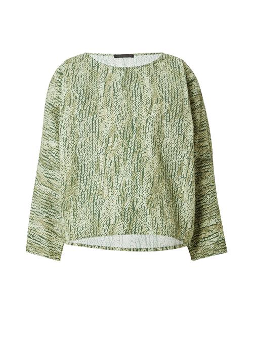 Se DRYKORN Bluse 'NIALINI'  grøn / oliven / hvid hos About You