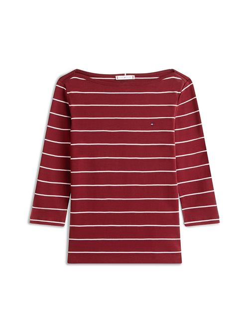 TOMMY HILFIGER Shirts 'NEW CODY'  ecru / mørkerød