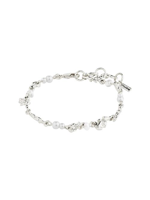 Se Pilgrim Armbånd  sølv / perlehvid hos About You