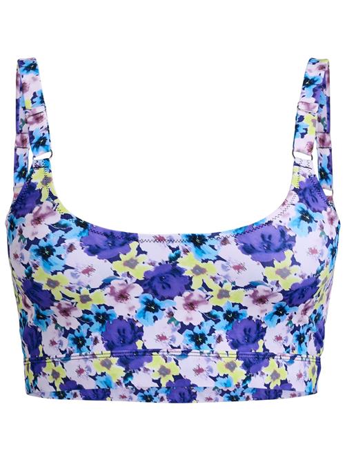 Se Swim by Zizzi Bikinioverdel 'Selma'  azur / lysegul / pastellilla / mørkelilla hos About You