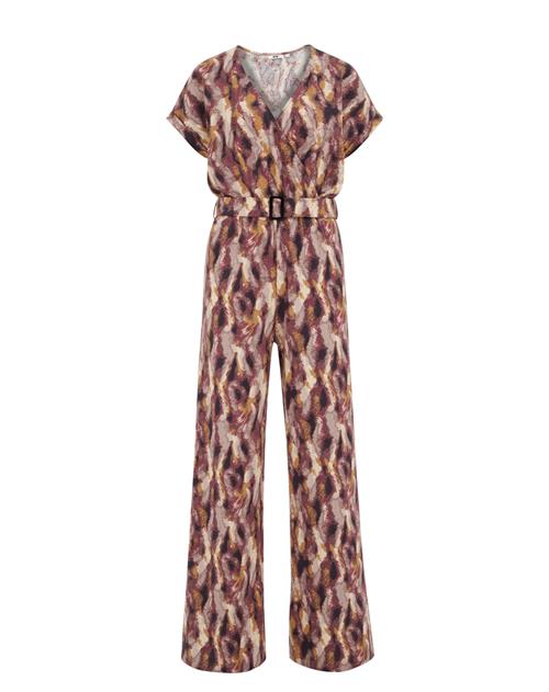 WE Fashion Jumpsuit  lysebeige / kastaniebrun / pueblo / brokade