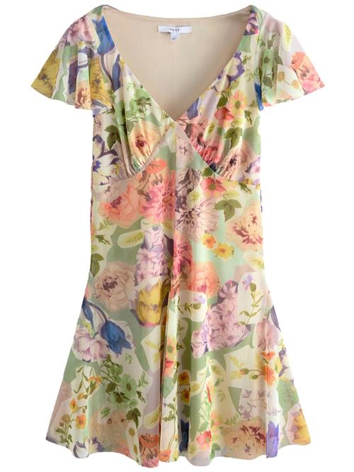 Next Kjole  pastelgul / pastelgrøn / pastelorange / pitaya