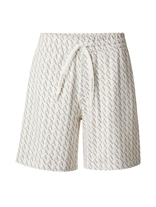 ARMANI EXCHANGE Bukser  beige / hvid