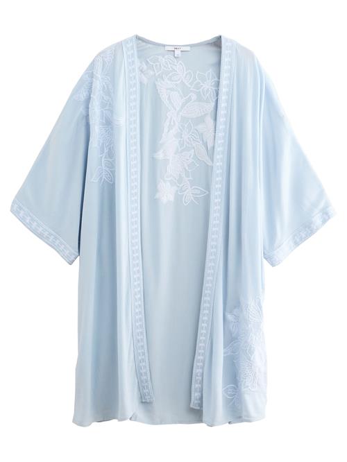 Next Morgenkåbe  blå / hvid