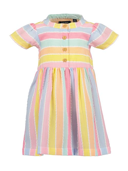 BLUE SEVEN Kjole  lyseblå / gul / pink / melon