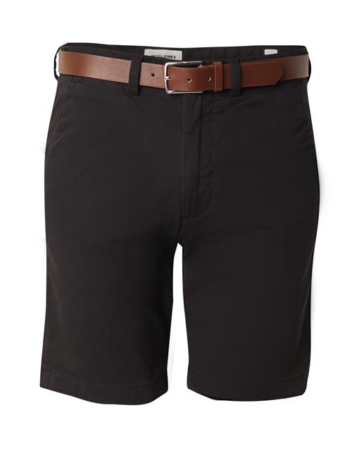 JACK & JONES Lærredsbukser 'JPSTMARCO FRANCO'  sort