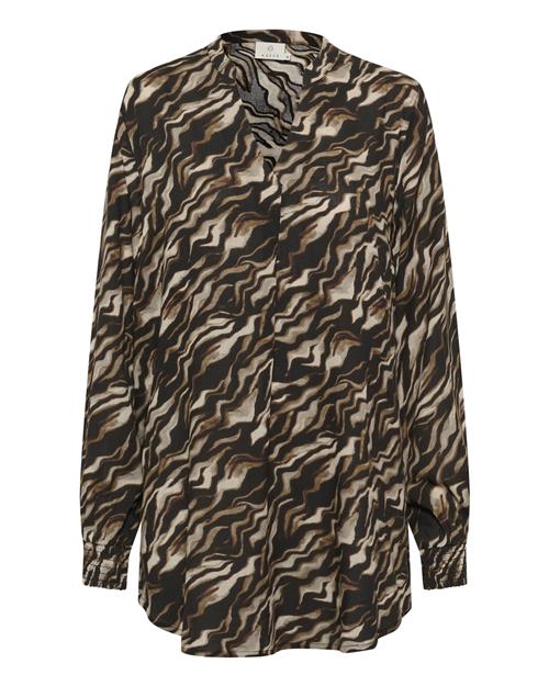 Kaffe Tunika 'Johanne'  beige / mokka / sort