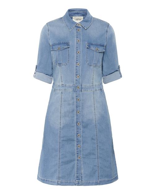 Cream Blusekjole  blue denim