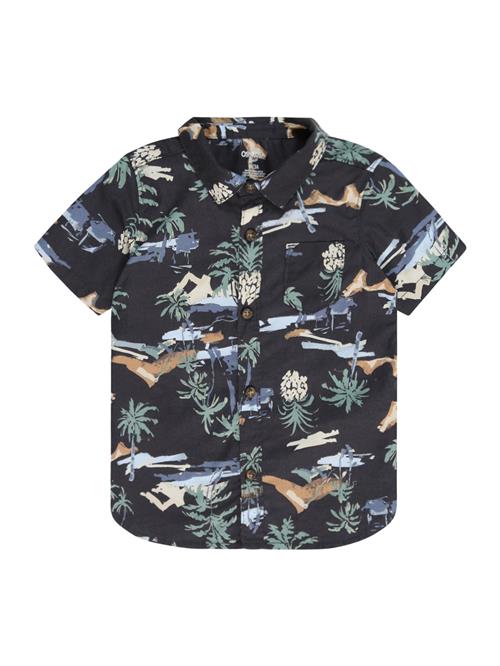 OshKosh Skjorte  lysebeige / dueblå / antracit / grøn