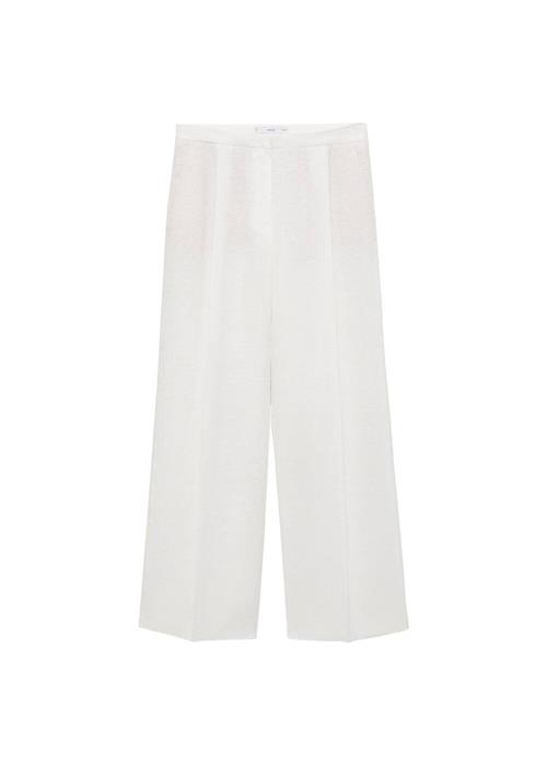 Se MANGO Bukser med lægfolder 'Boreli2'  hvid-meleret hos About You