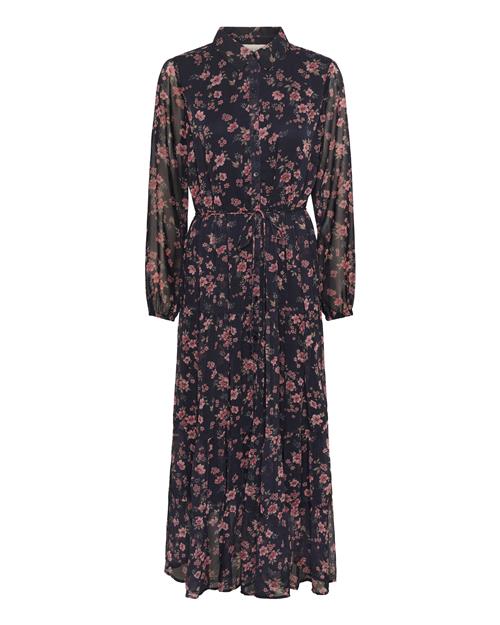 Cream Blusekjole 'CRYuna'  navy / khaki / magenta