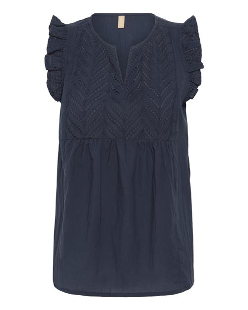 CULTURE Bluse  natblå